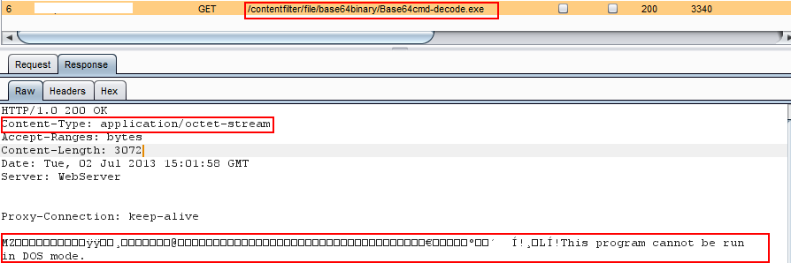 Application octet stream wav