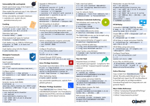 Hacking Tools Cheat Sheet – Compass Security Blog