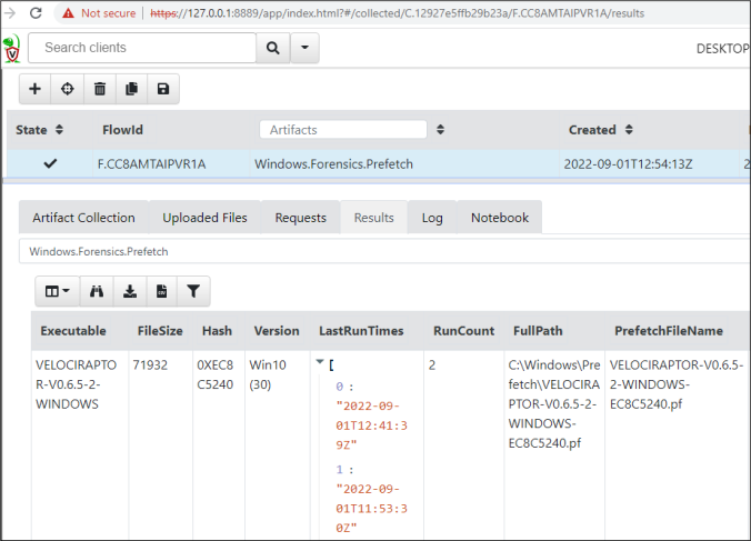 Tutorial On How To Approach Typical Dfir Cases With Velociraptor Compass Security Blog 7462